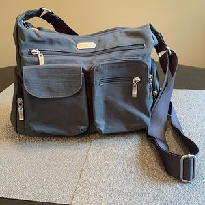 Baggallini Crossbody Bag with Wristlet - Gray